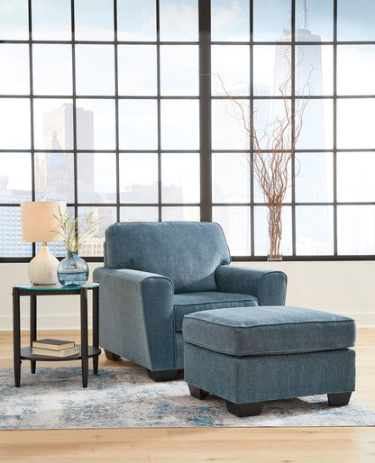 Cashton - Living Room Set by Ashley – Stationary Chair & Ottoman