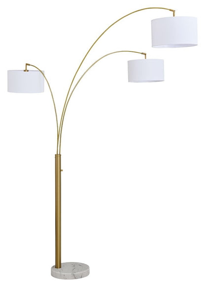 Valo - Metal Arc Lamp - Gold Finish by Ashley – view 3