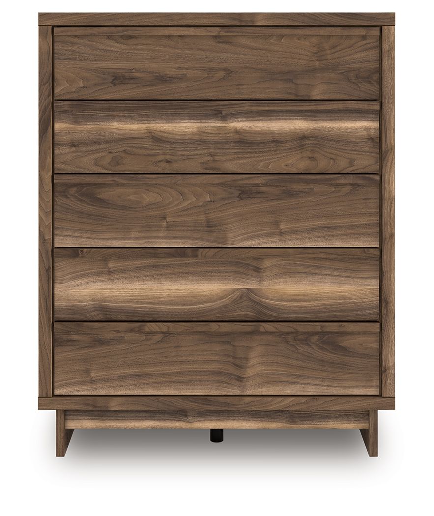 Chirason - Five Drawer Wide Chest - Brown by Ashley – view 3
