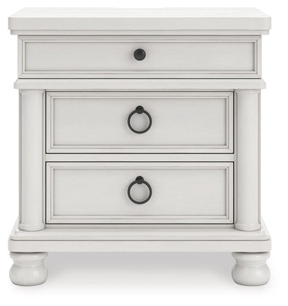 Rowlenstown - Three Drawer Night Stand by Ashley – view 5