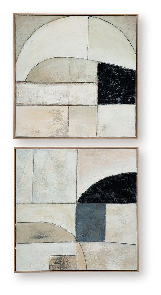 Bexlen - Wall Art Set (Set of 2) - Tan / Taupe / Black by Ashley – view 2