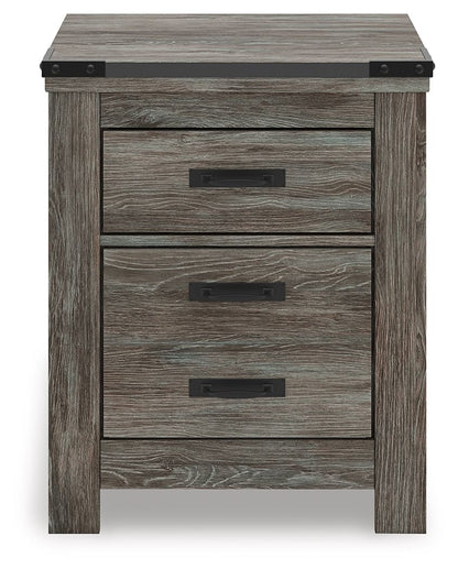Frandern - Two Drawer Night Stand - Gray by Ashley – view 3