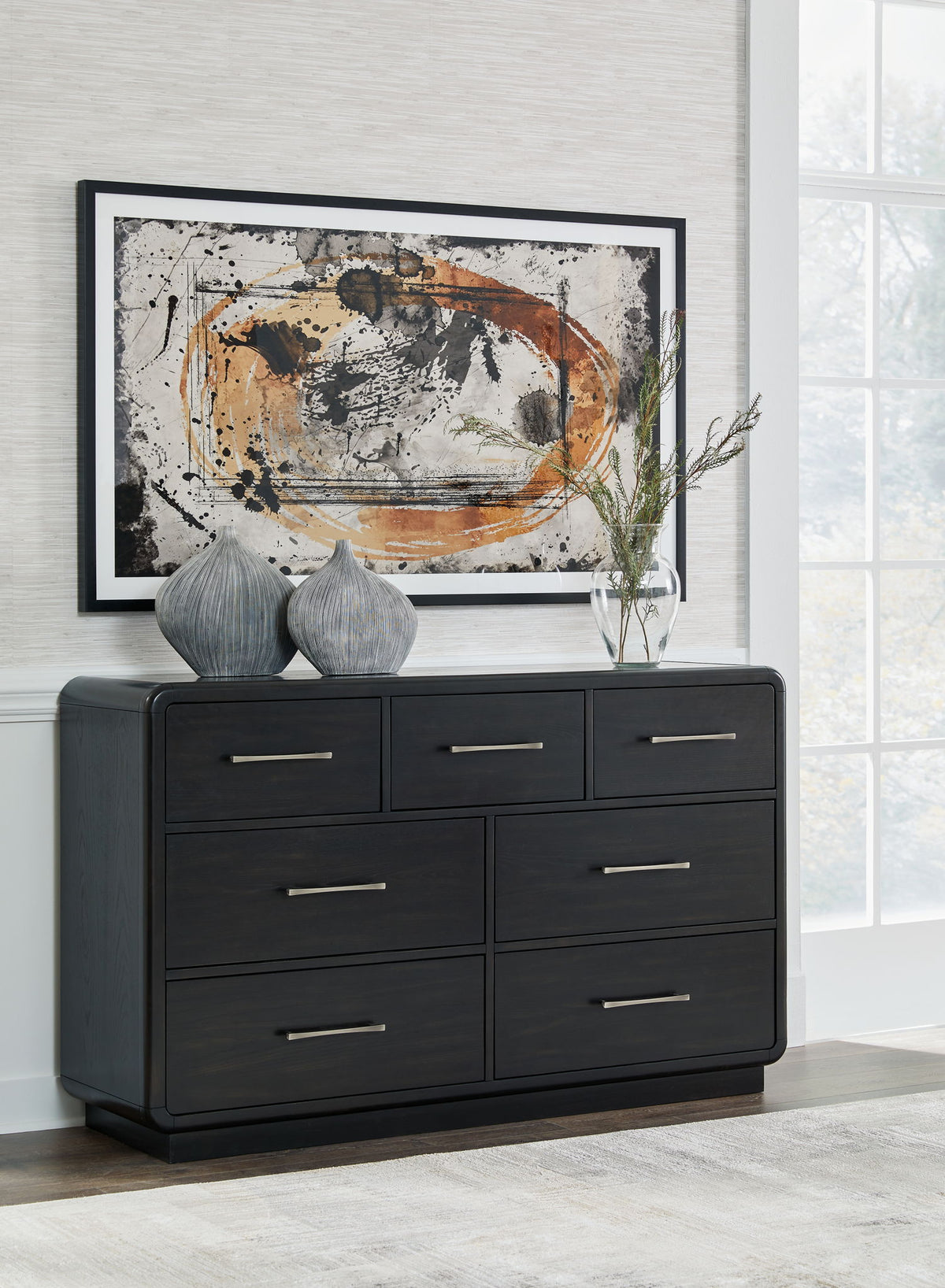 Rowanbeck - Dresser - Black by Ashley – view 4