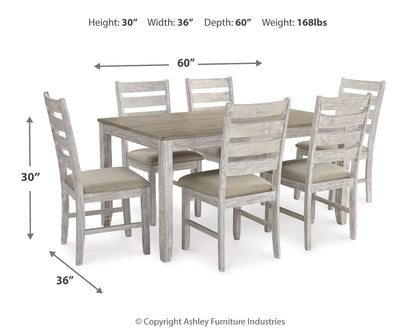 Skempton - Dining Room Table Set (Set of 7) - White by Ashley – view 2
