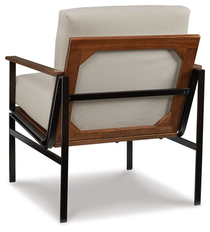 Tilden - Accent Chair - Ivory / Brown by Ashley – view 2
