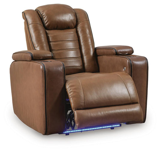 Gruaro - Power Recliner With Adjustable Headrest - Amber by Ashley – view 2