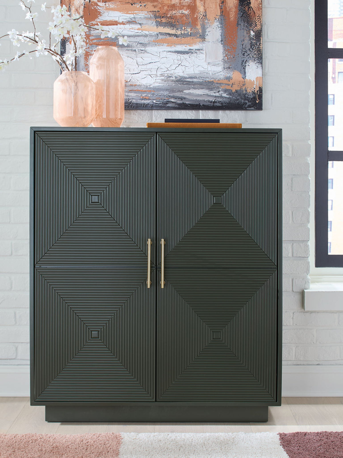 Geirwood - Accent Cabinet - Dark Green by Ashley – view 4