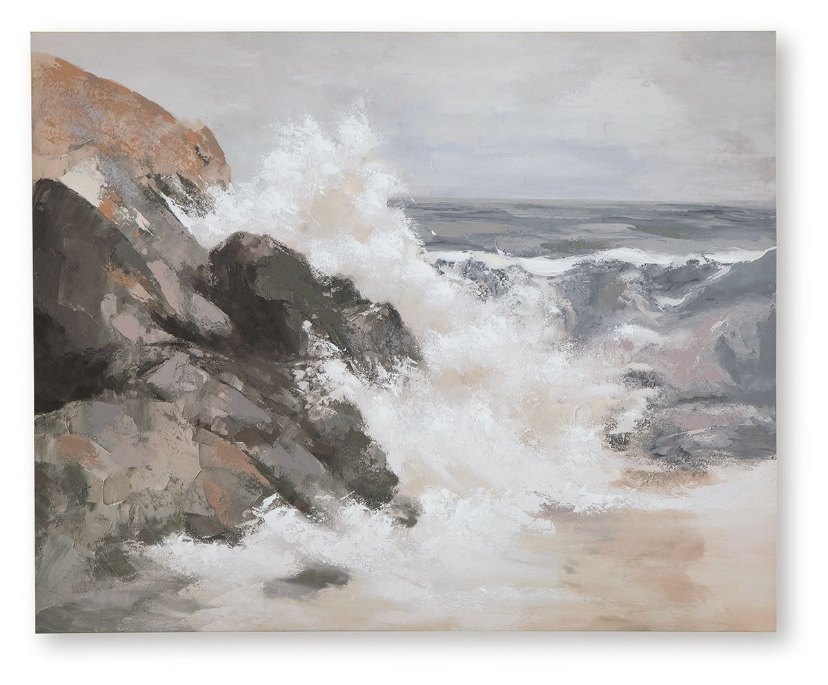 Worthner - Wall Art - Tan / Gray / White by Ashley – Canvas Art