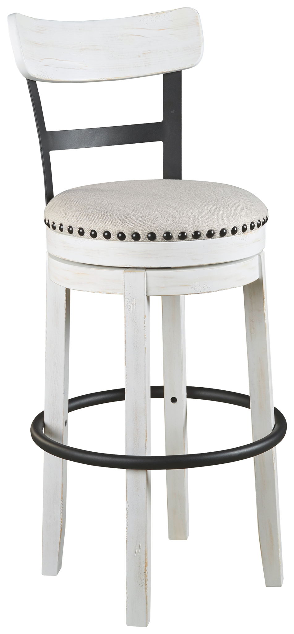 Valebeck - Tall Upholstered Swivel Barstool by Ashley – view 2