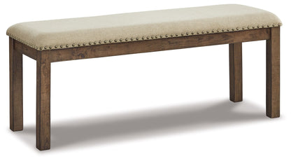Moriville - Upholstered Bench - Beige by Ashley – Upholstered Benches