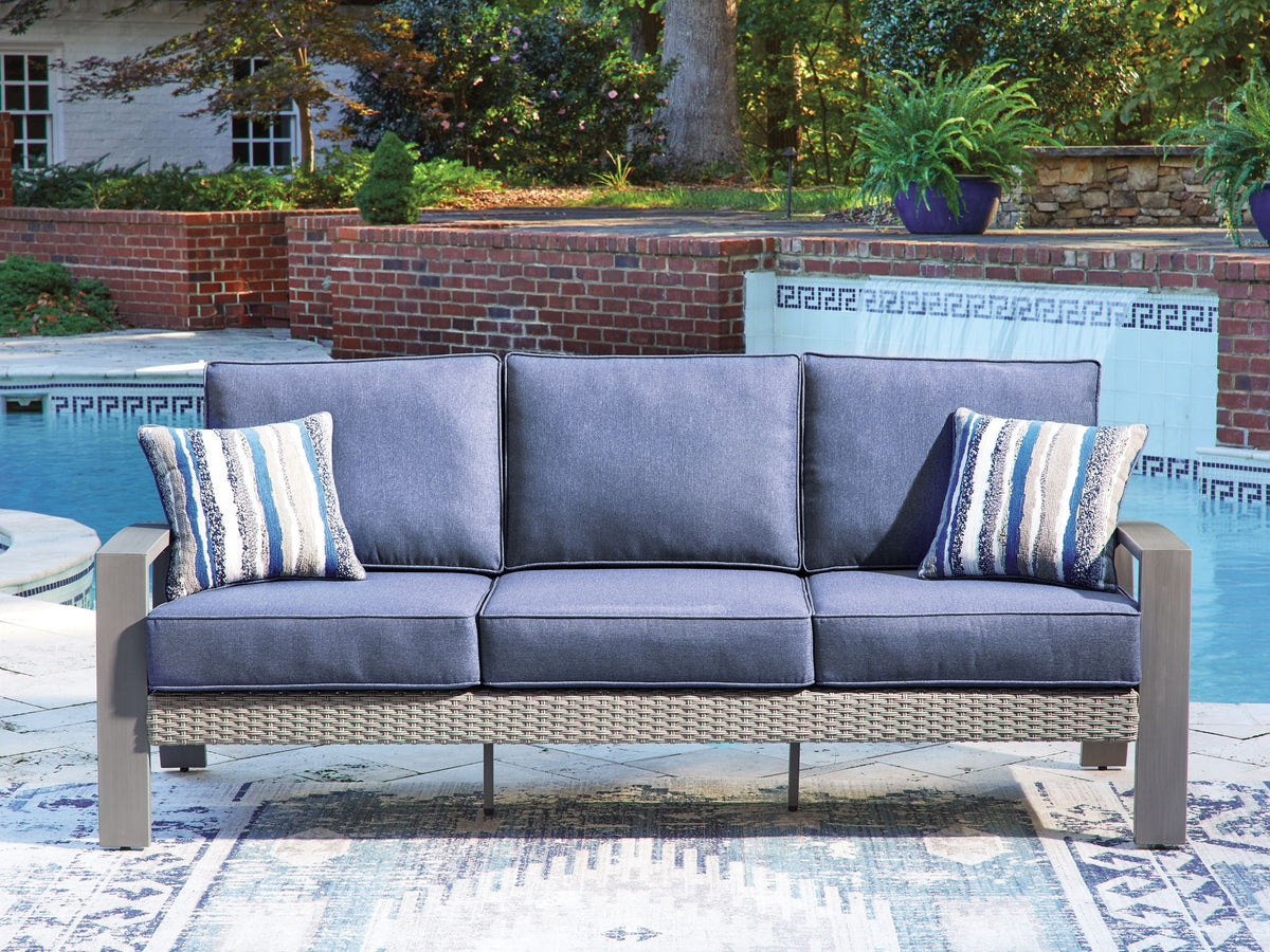 Half Moon Beach - Sofa With Cushion - Blue / Gray by Ashley – view 2