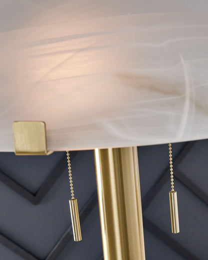 Tobbinsen - Metal Floor Lamp - Brass Finish by Ashley – view 3