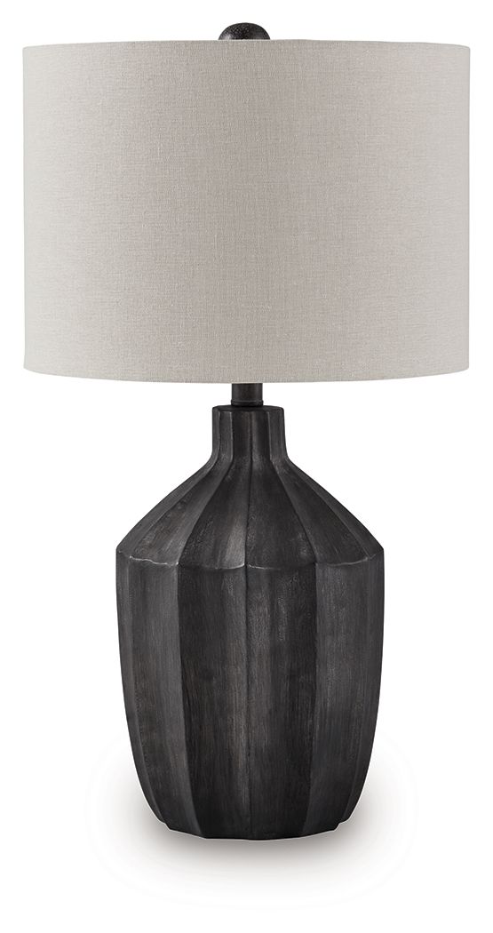 Jilton - Poly Table Lamp - Black by Ashley – Table Lamps