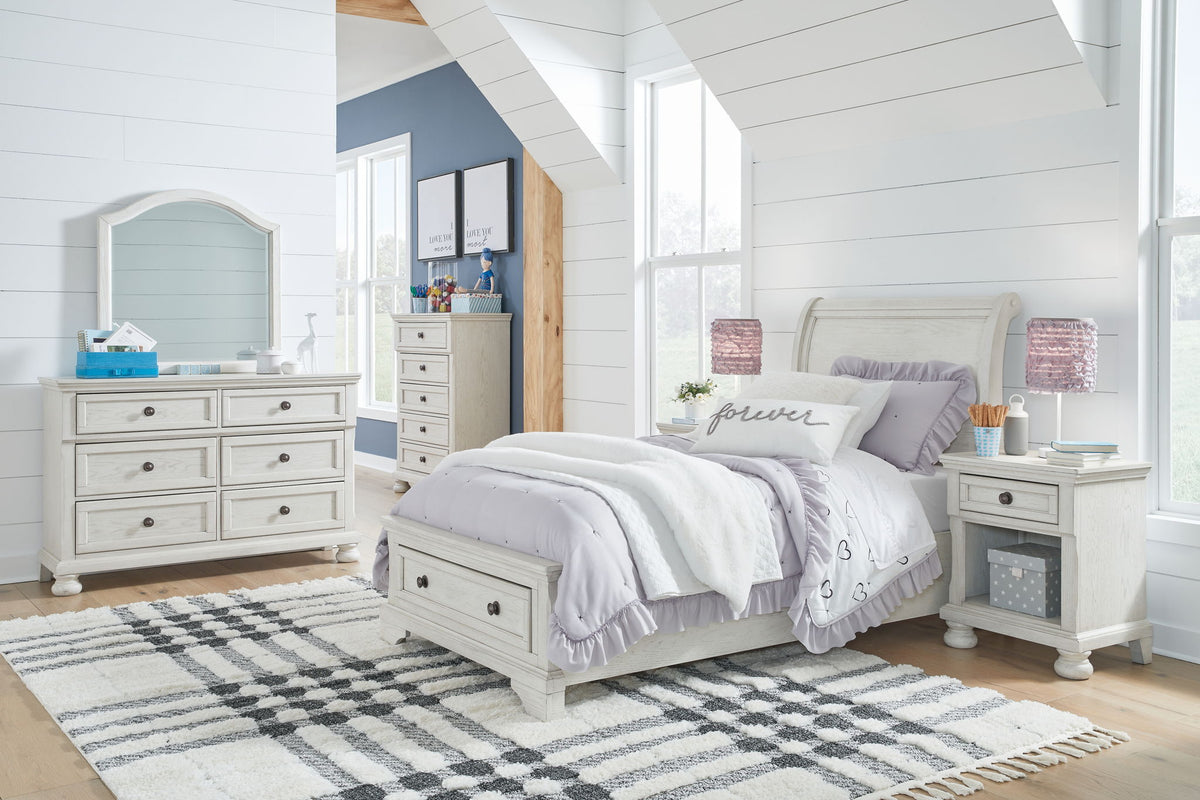 Robbinsdale - Youth Sleigh Storage Bedroom Set by Ashley – 6 Piece Bedroom Sets