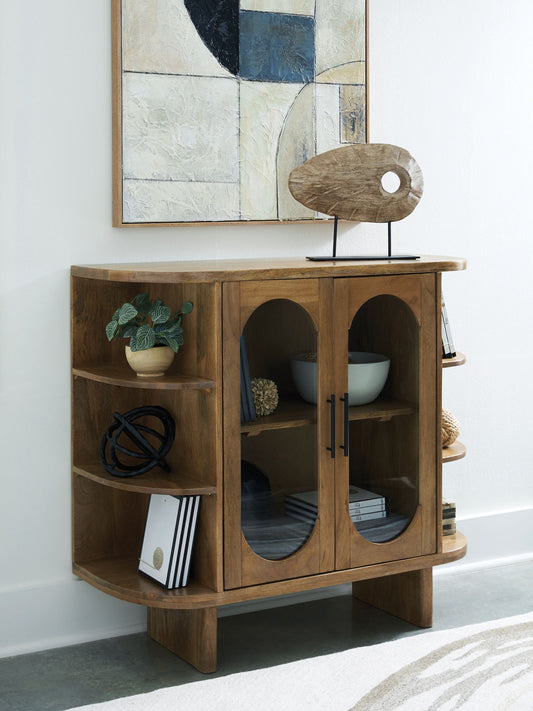 Niall - Accent Cabinet - Light Brown by Ashley – view 2