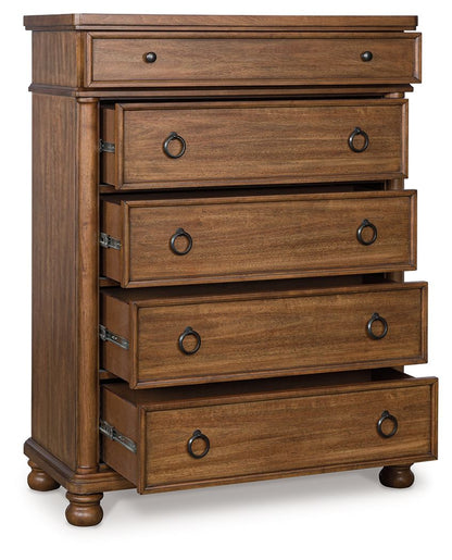 Rowlenstown - Five Drawer Chest by Ashley – view 3