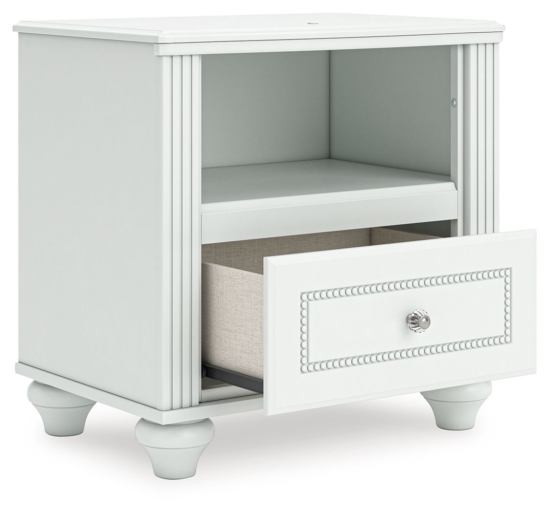 Kozlani - One Drawer Night Stand - White by Ashley – view 3