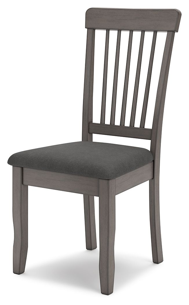 Shullden - Dining Room Side Chair (Set of 2) - Gray by Ashley – view 3