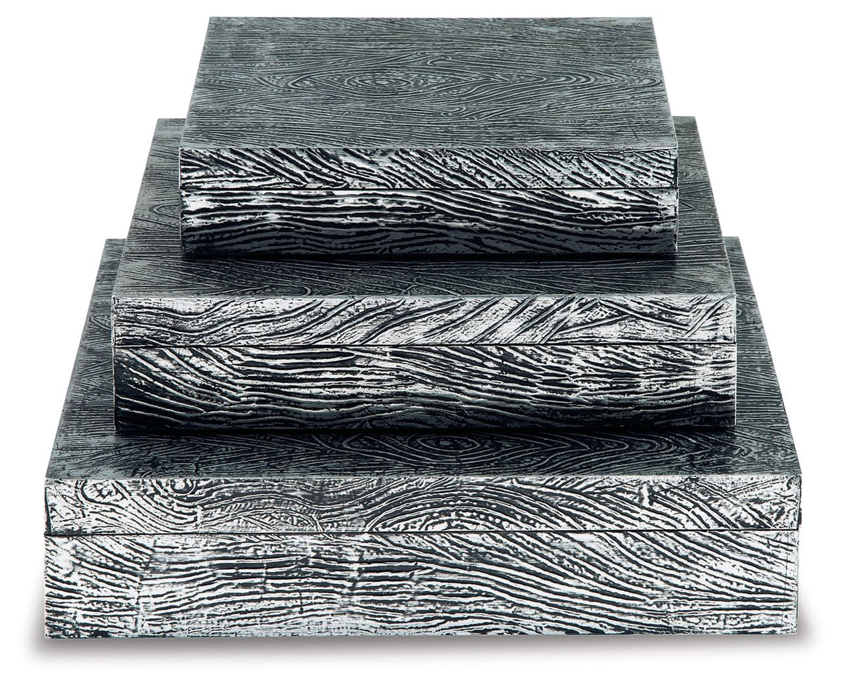 Keldy - Box Set (Set of 3) - Antique Pewter Finish by Ashley – view 3