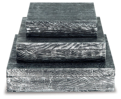 Keldy - Box Set (Set of 3) - Antique Pewter Finish by Ashley – view 3