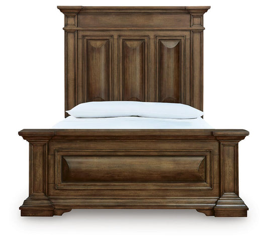 Frantanna - 3 Pc. - Queen Panel Bed, Dresser And Mirror - Brown – view 2