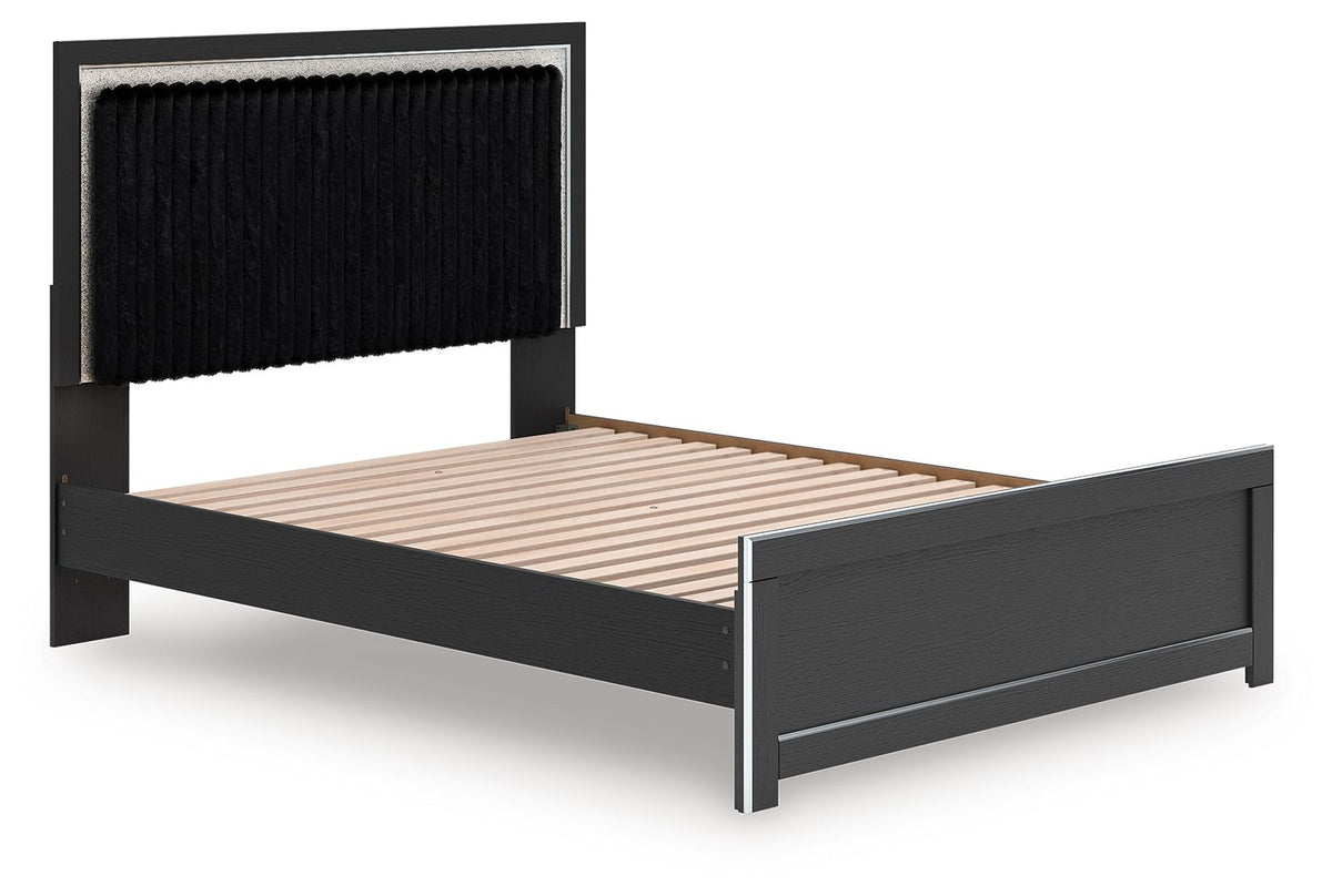 Zuraleus - Upholstered Panel Platform Bed With Roll Slats by Ashley – view 9