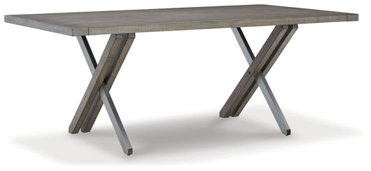 Krystanza - Rectangular Dining Room Table - Weathered Gray by Ashley – Dining Tables