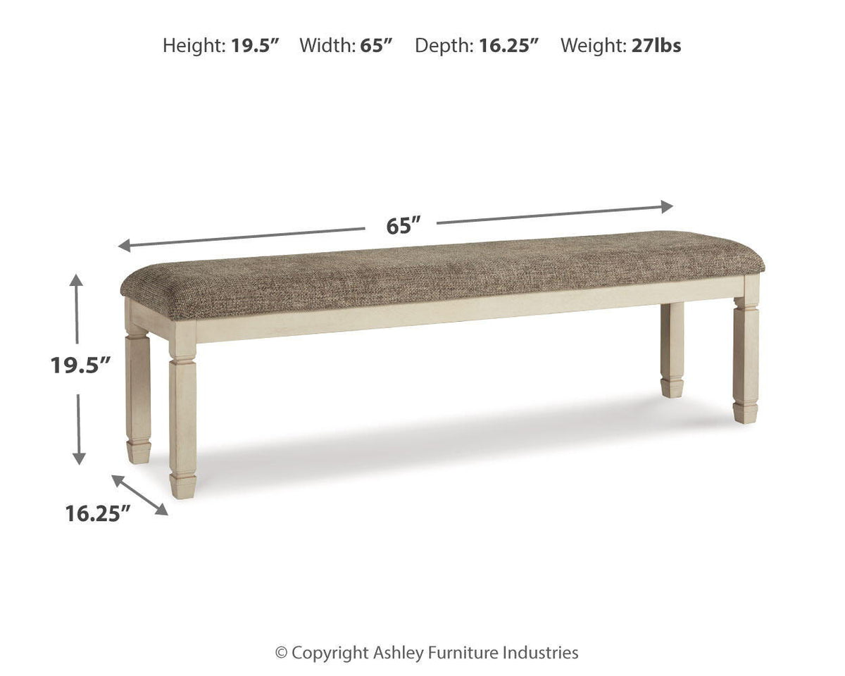 Bolanburg - Extra Large UPH DRM Bench - Brown / Beige by Ashley – view 2