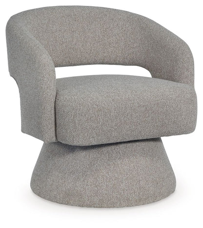Nashkins - Swivel Accent Chair - Pebble by Ashley – Swivel Chairs