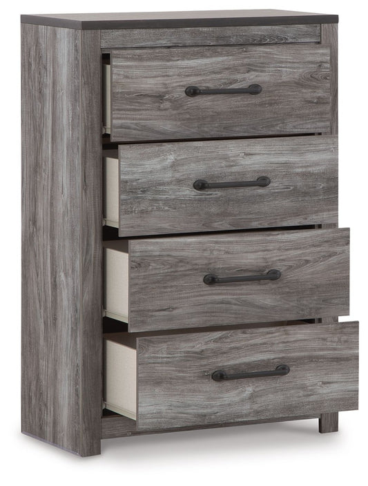 Bronyan - Four Drawer Chest - Dark Gray by Ashley – view 2