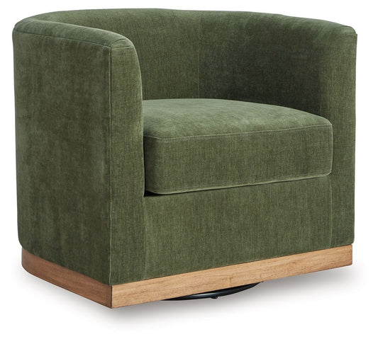 Jersonlow - Swivel Chair - Forest Green by Ashley – Swivel Chairs