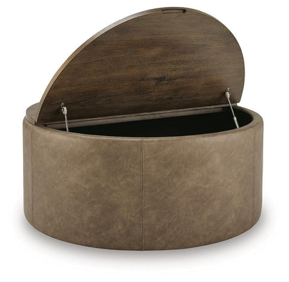 Bethanstone - Storage Ottoman - Warm Brown by Ashley – view 3