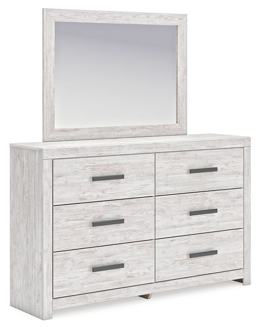 Cayboni - Dresser And Mirror - Whitewash by Ashley – Dresser & Mirror