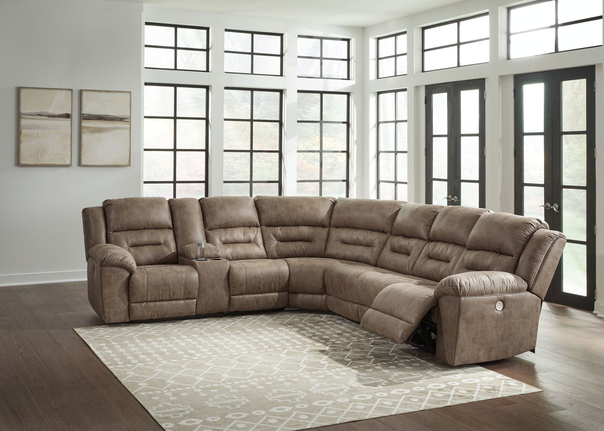 Ravenel - 4 Piece Reclining Sectional by Ashley – view 4