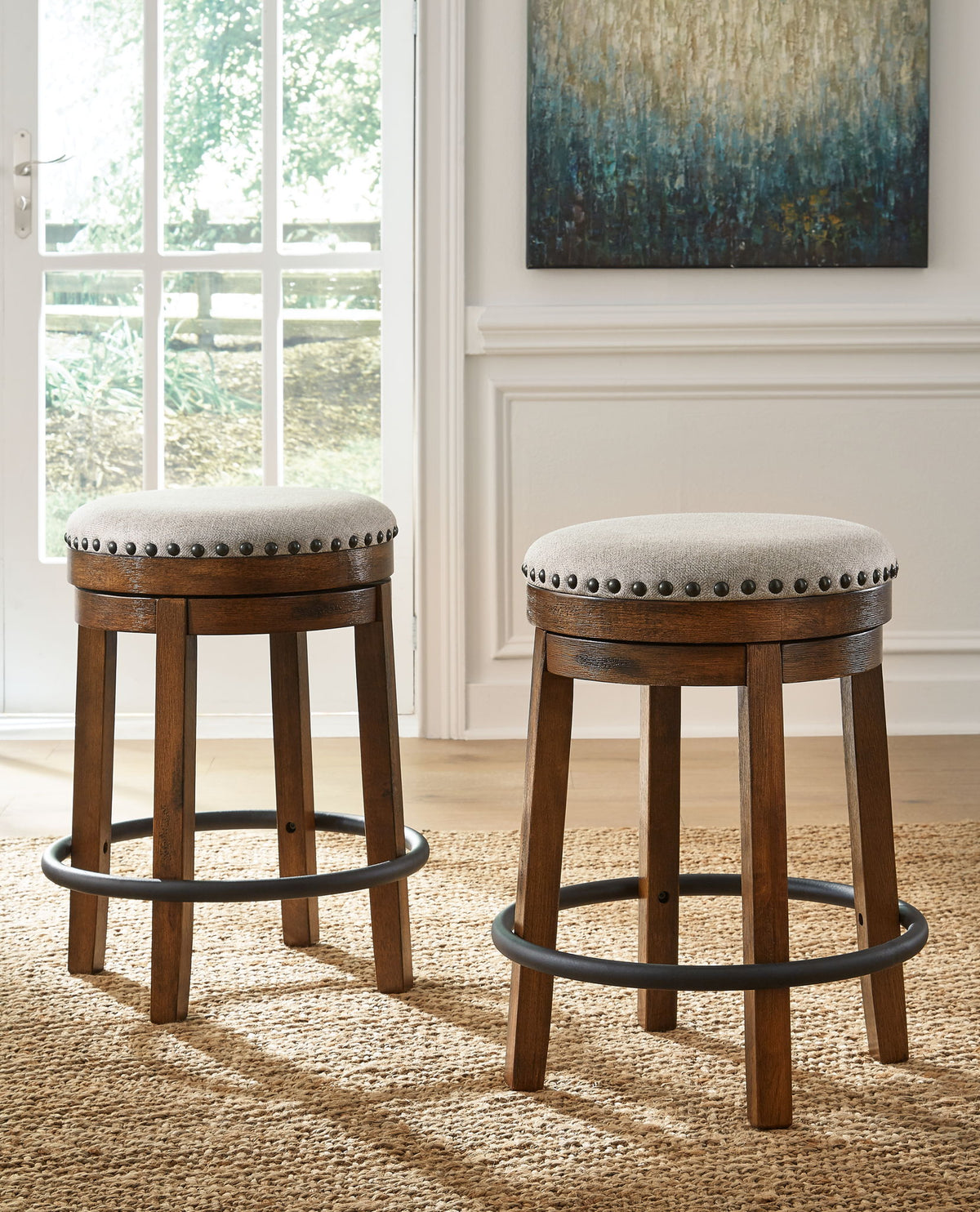 Valebeck - Upholstered Swivel Stool by Ashley – view 4