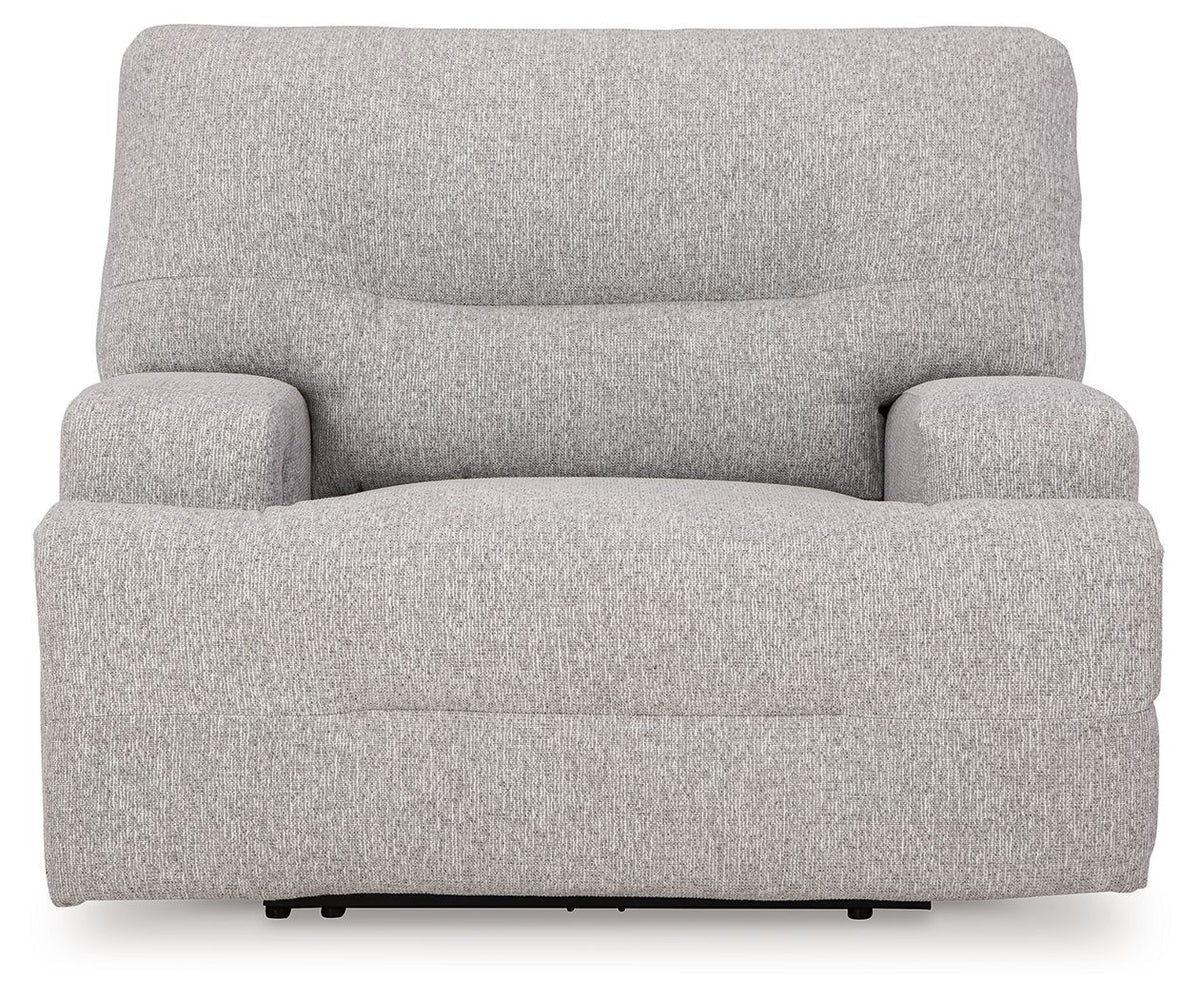 Acklen Place - Wide Seat Power Recliner - Pewter by Ashley – view 3