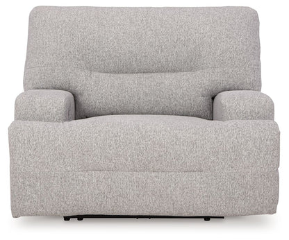 Acklen Place - Wide Seat Power Recliner - Pewter by Ashley – view 3