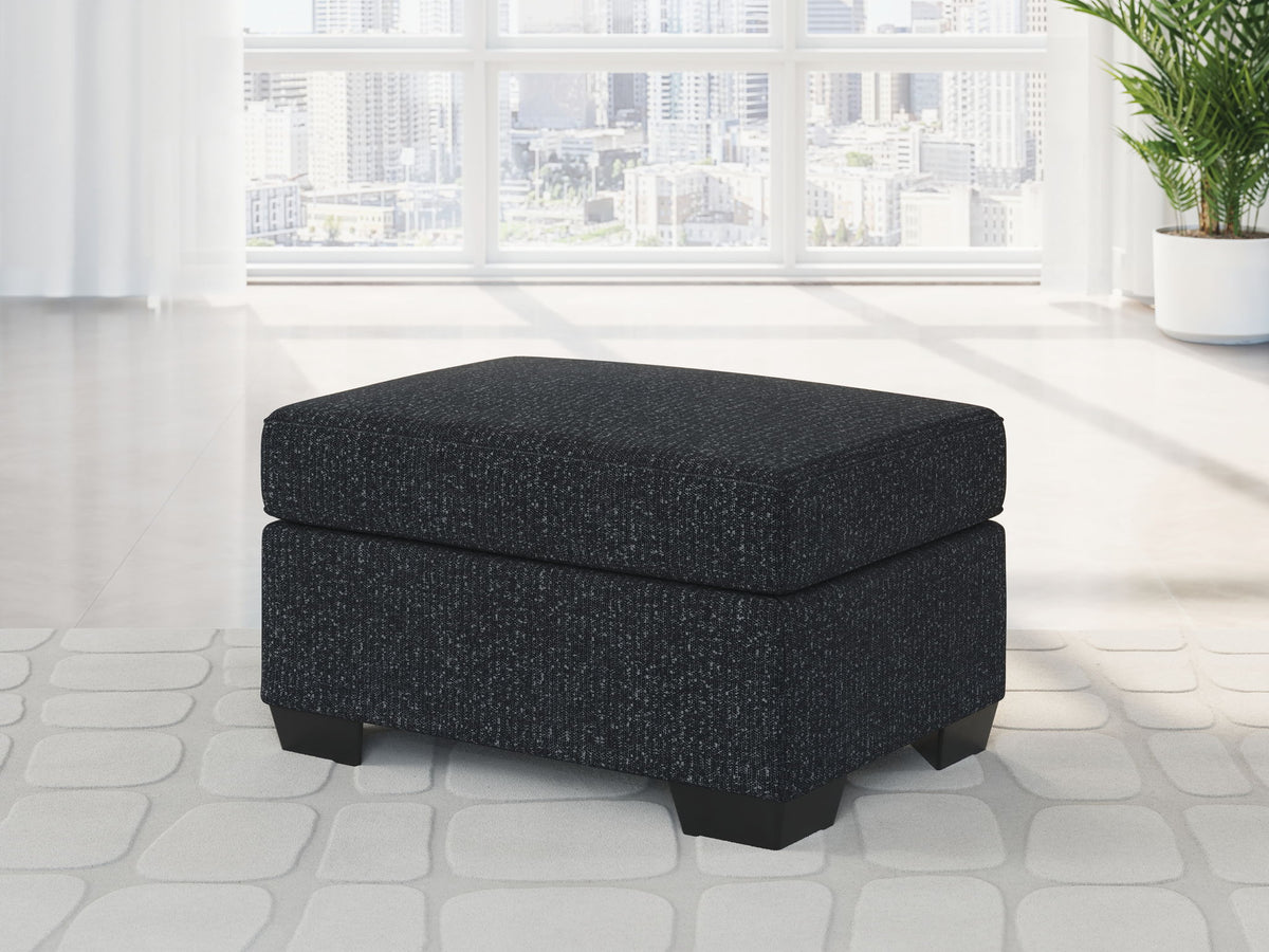 Jasmine Peaks - Ottoman - Coal – view 3