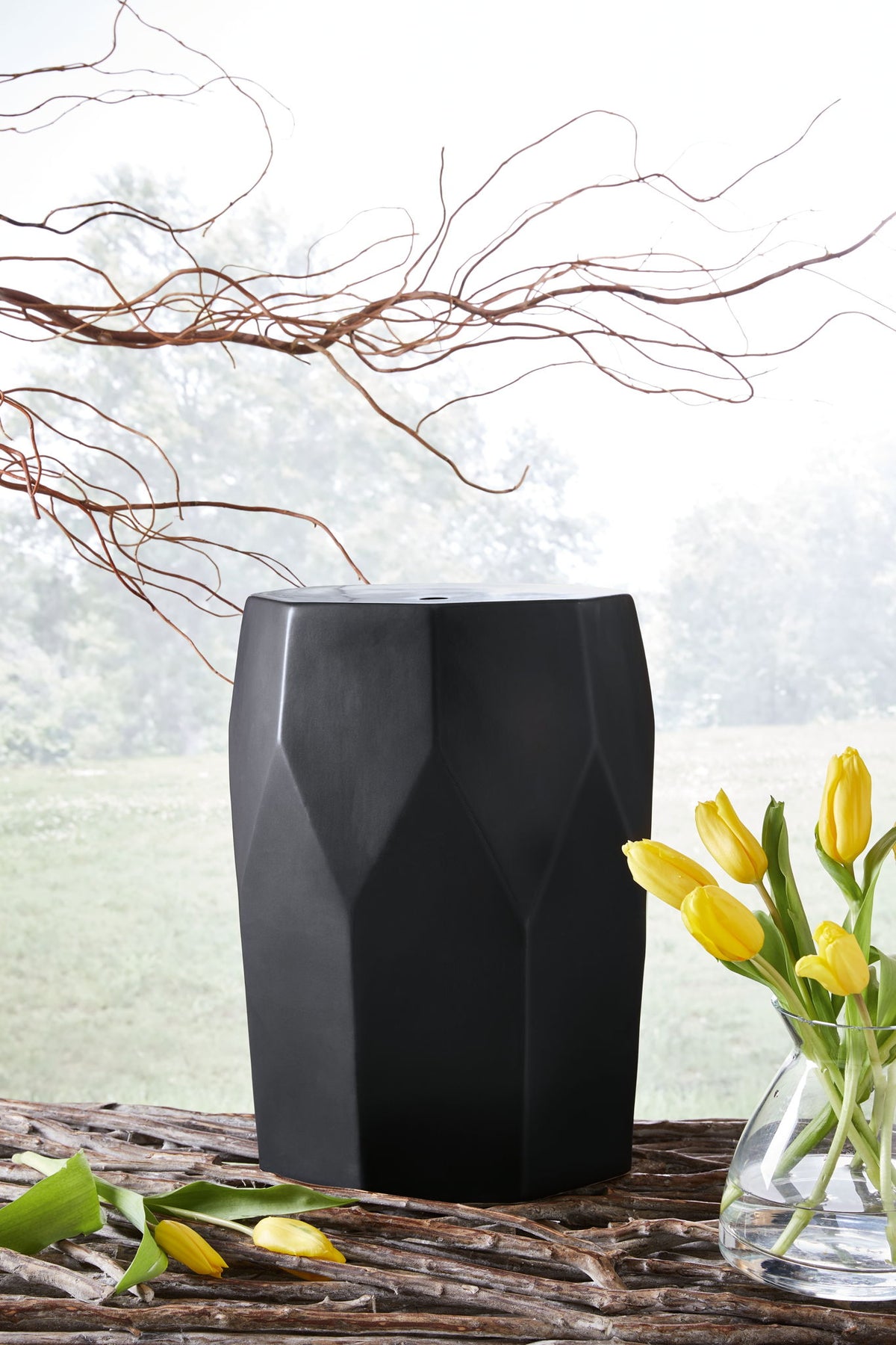 Rhysworth - Indoor/Outdoor Stool - Black by Ashley – view 3