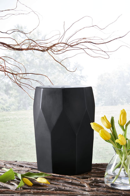 Rhysworth - Indoor/Outdoor Stool - Black by Ashley – view 3