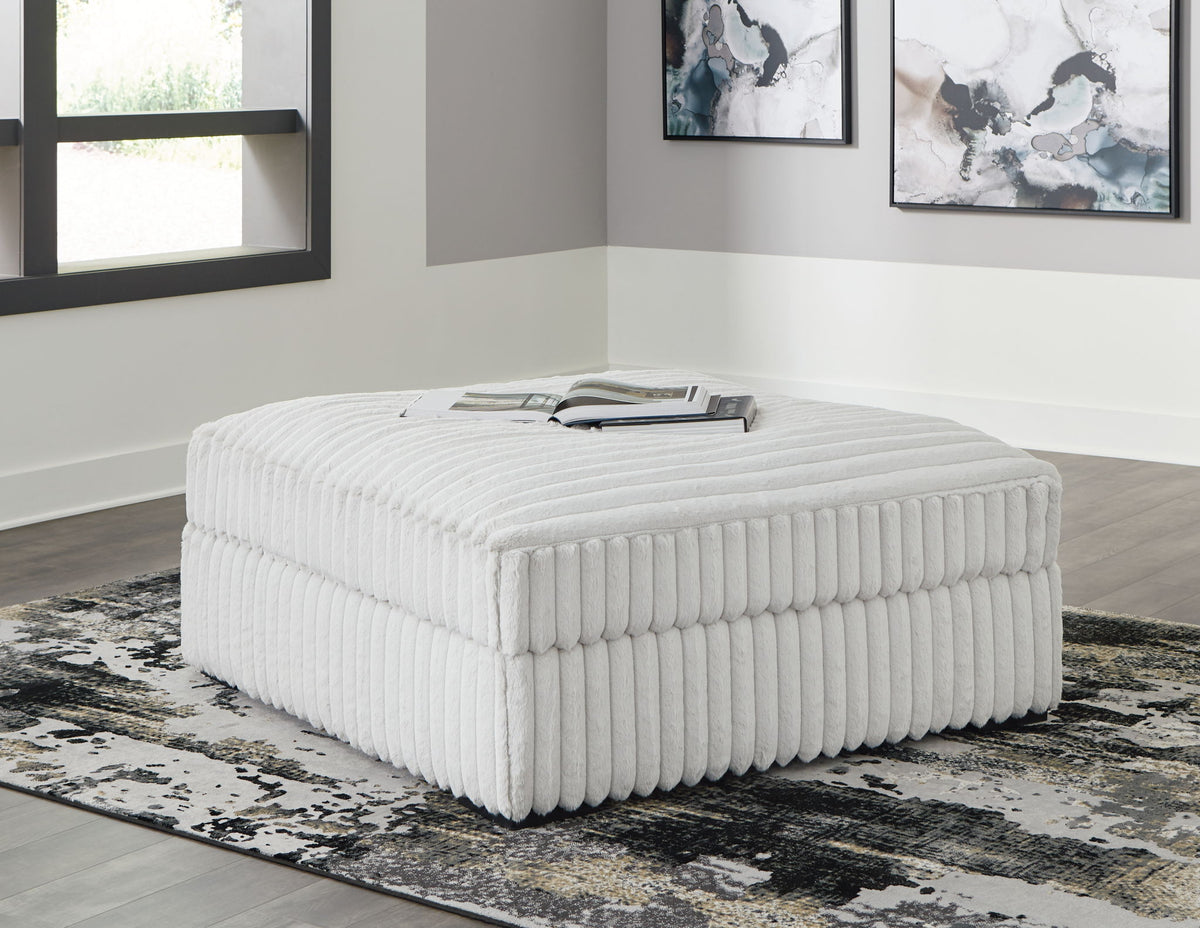 Stupendous - Oversized Accent Ottoman - Alloy by Ashley – view 3