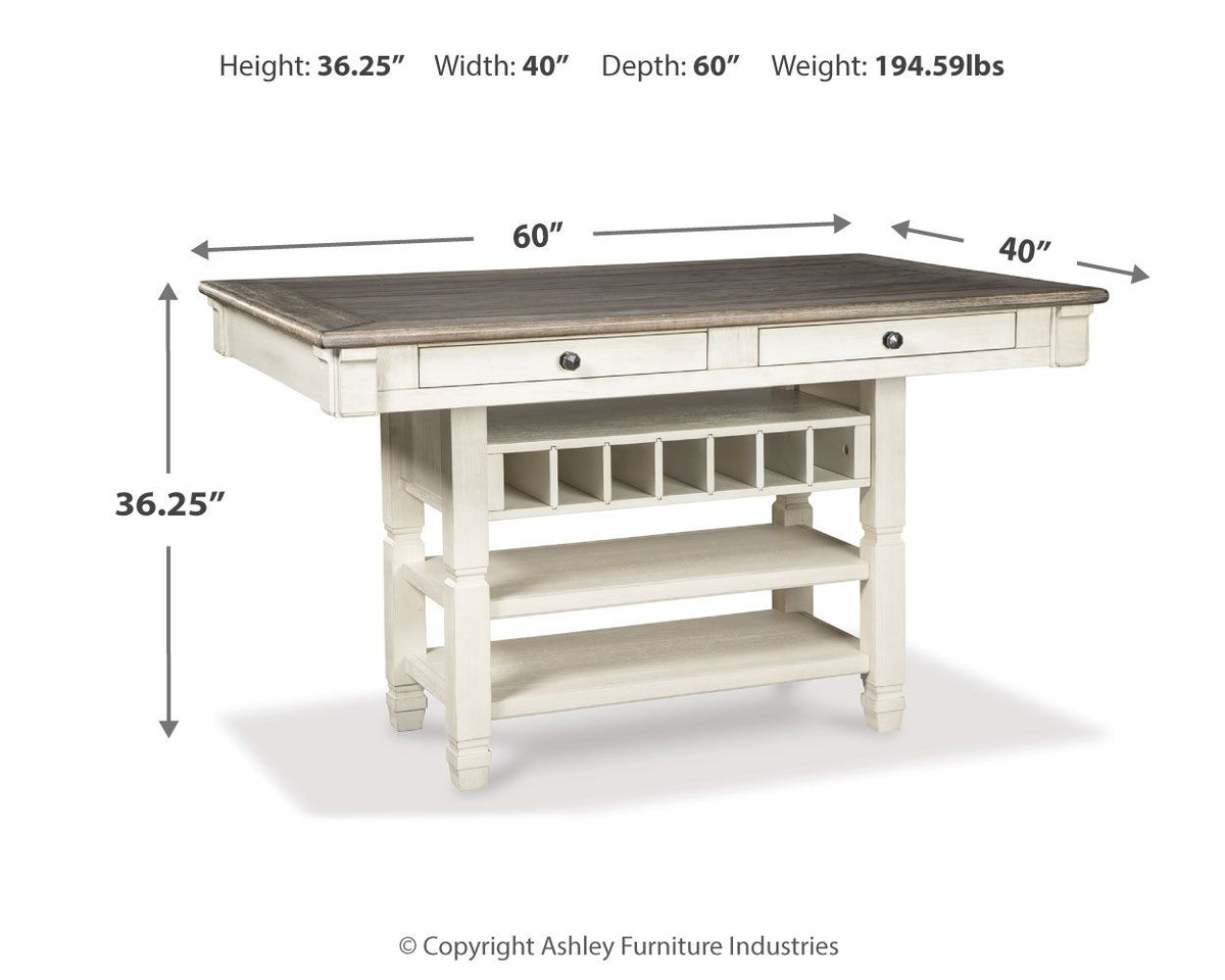 Bolanburg - Rectangular Dining Room Counter Table - Beige by Ashley – view 2