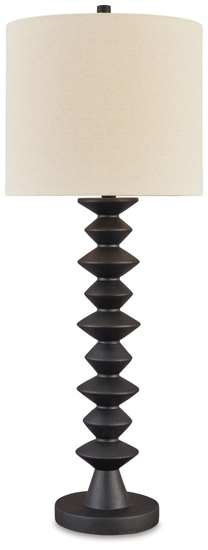 Luanndon - Poly Buffet Lamp - Black by Ashley – Table Lamps