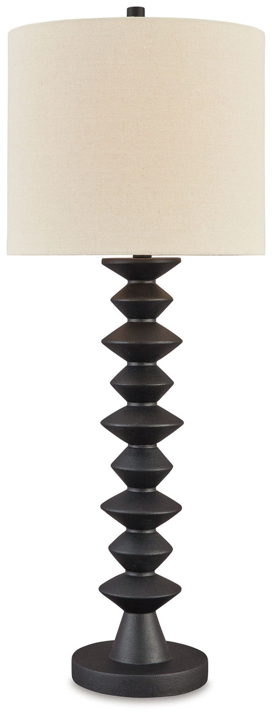 Luanndon - Poly Buffet Lamp - Black by Ashley – Table Lamps