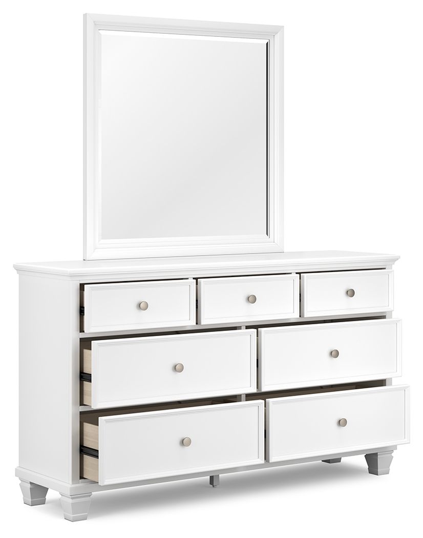 Fortman - Dresser And Mirror - White by Ashley – view 3