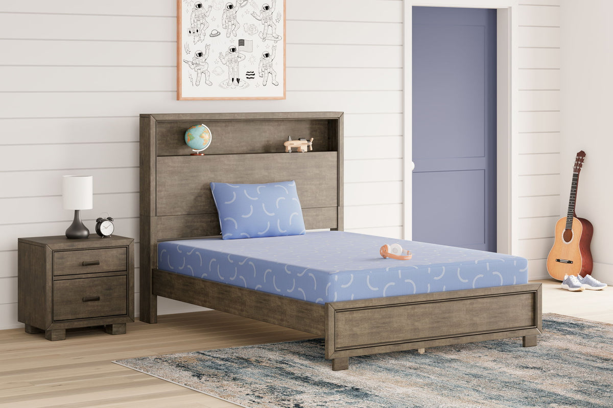 Ikidz Ocean - Mattress Twin size And Pillow Set of 2 - Blue by Ashley – view 3