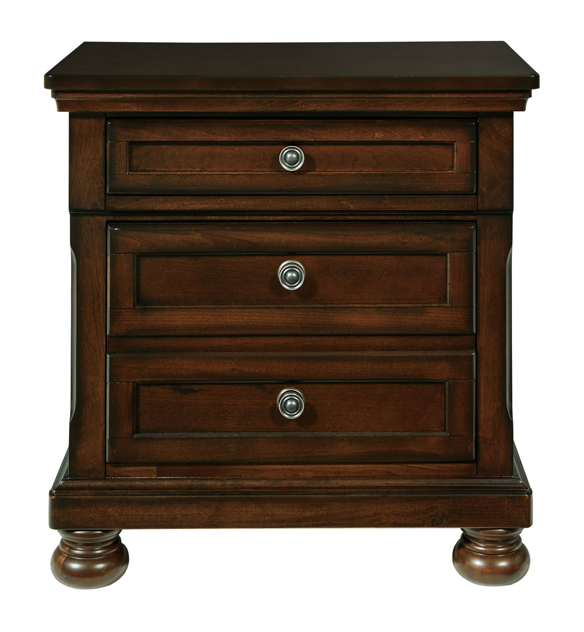 Porter - Two Drawer Night Stand - Dark Brown by Ashley – view 2