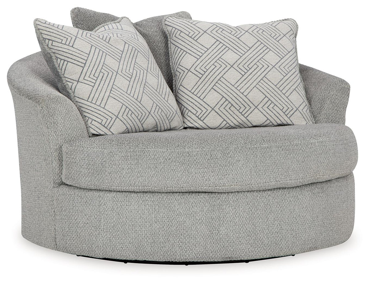 Casselbury - Oversized Swivel Accent Chair - Cement by Ashley – Swivel Chairs