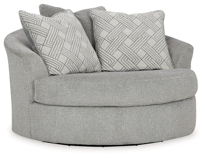 Casselbury - Oversized Swivel Accent Chair - Cement by Ashley – Swivel Chairs