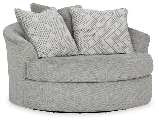 Casselbury - Oversized Swivel Accent Chair - Cement by Ashley – Swivel Chairs